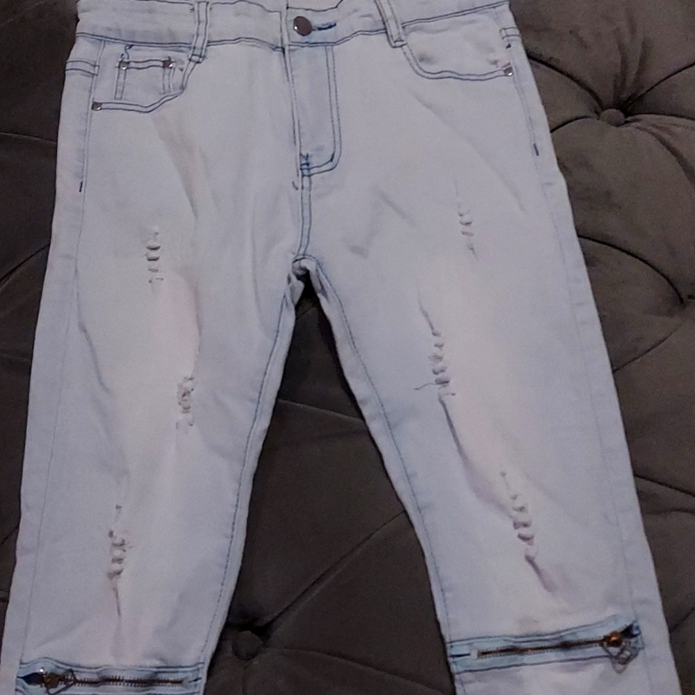 Boys size 14 Fredd Marshall ashy wash ripped jeans